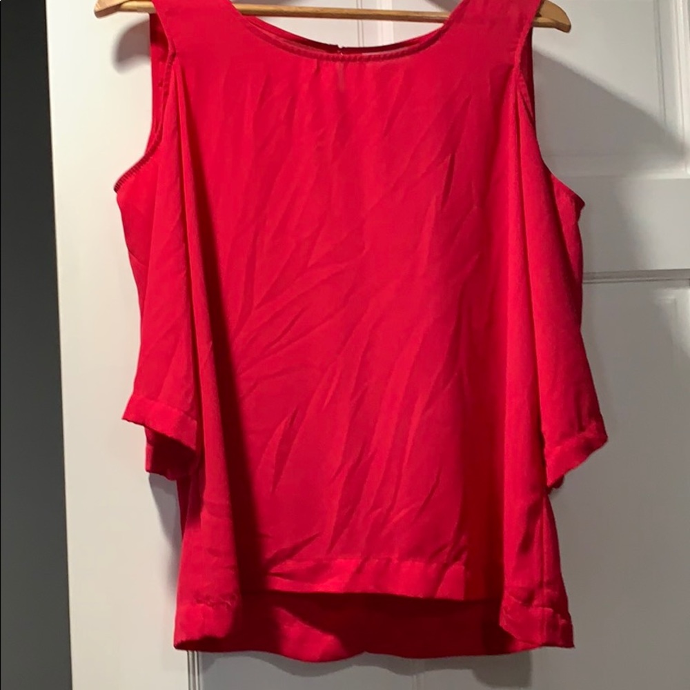 Hot pink blouse from New York and Company